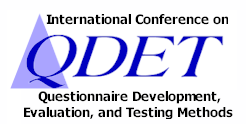2002 International Conference on Questionnaire Design, Development, Evaluation, and Testing