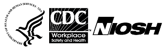 HHS, CDC, and NIOSH logos