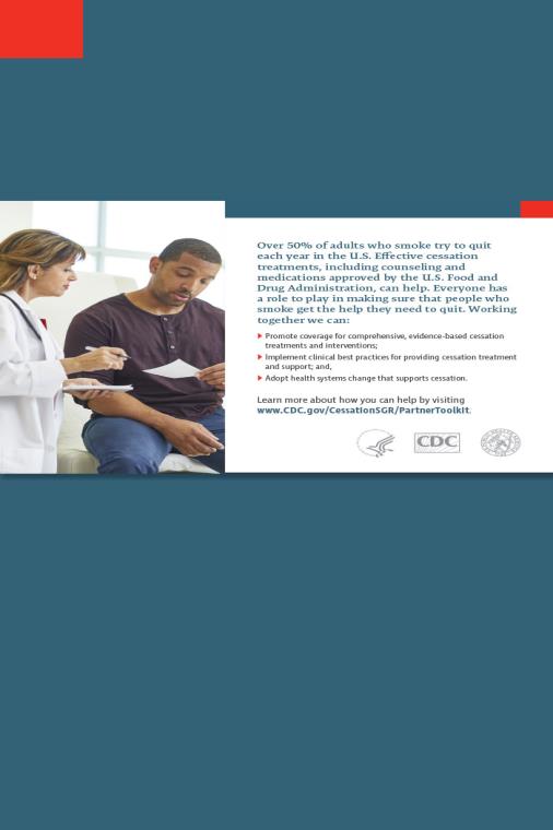 2020 SGR: Smoking Cessation: A Report of the Surgeon General - [Promotional Postcard]