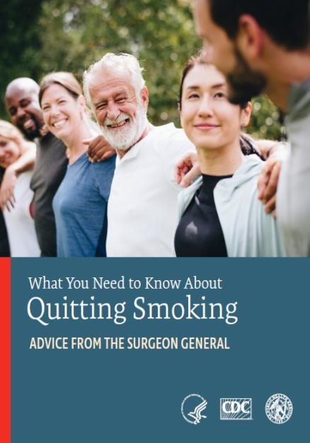 thumbnail for 2020 SGR: What You Need To Know About Quitting Smoking. Advice from the Surgeon General - Concumer Guide and links to details