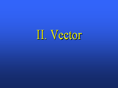 II. Vector